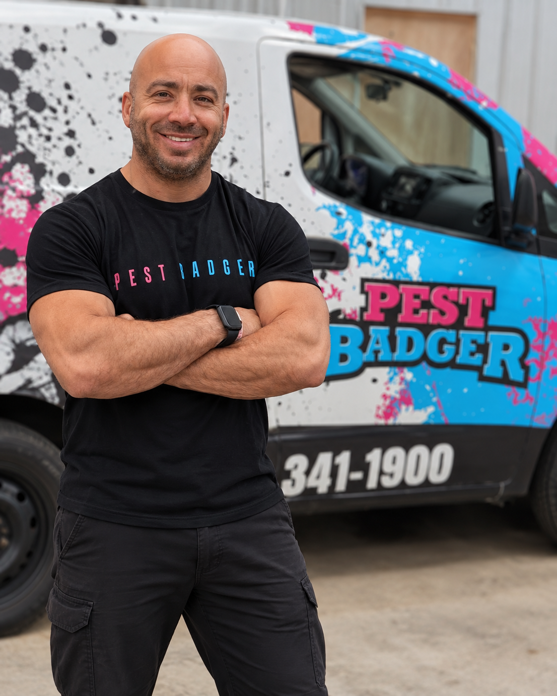 Jonas Olson, owner of Pest Badger